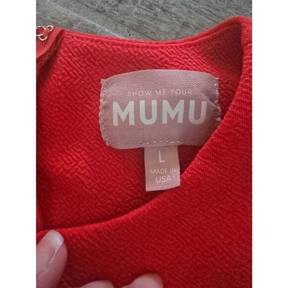 Women's Show Me‎ Your MuMu Red Body Suit Wide Large - Picture 5 of 9